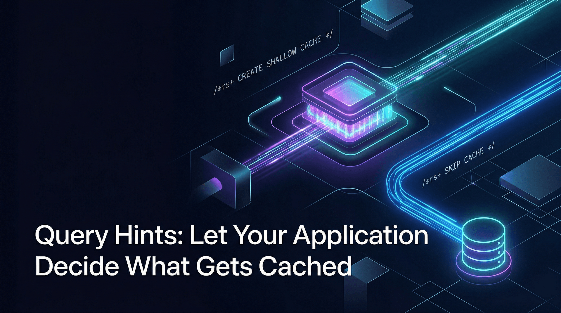 Query Hints: Let Your Application Decide What Gets Cached