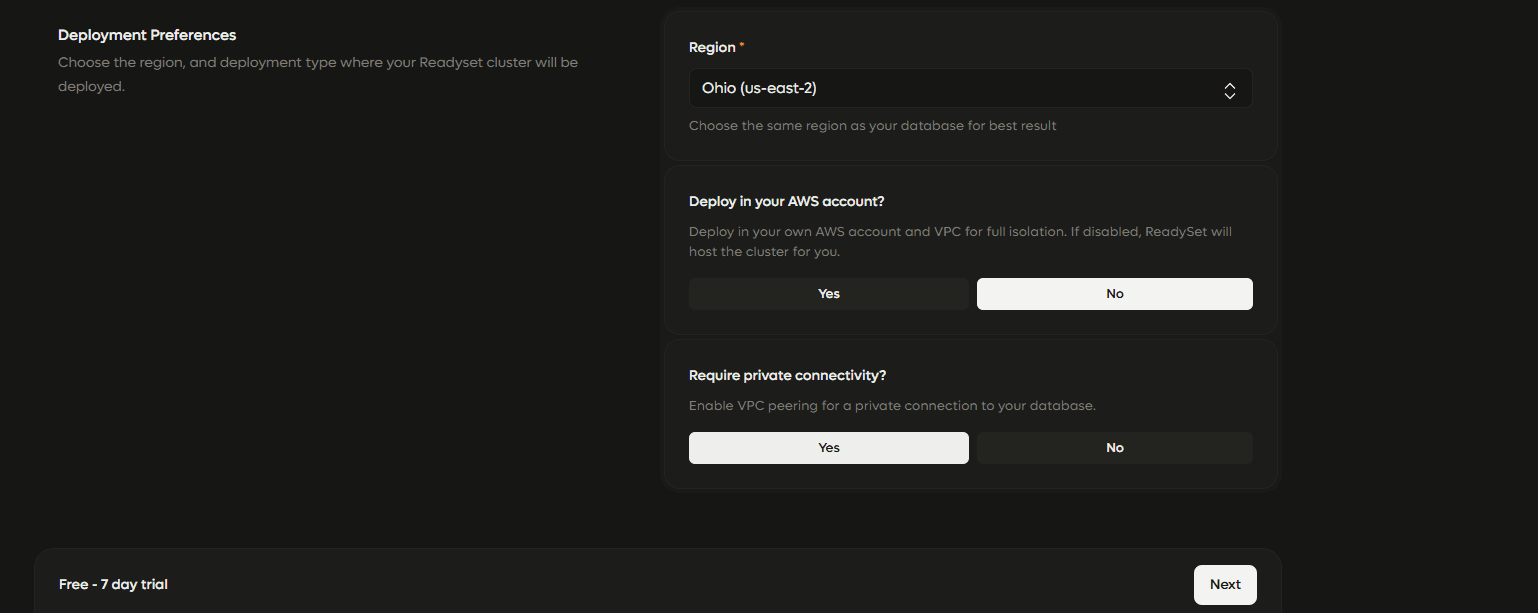 Create VPC Peering Cluster